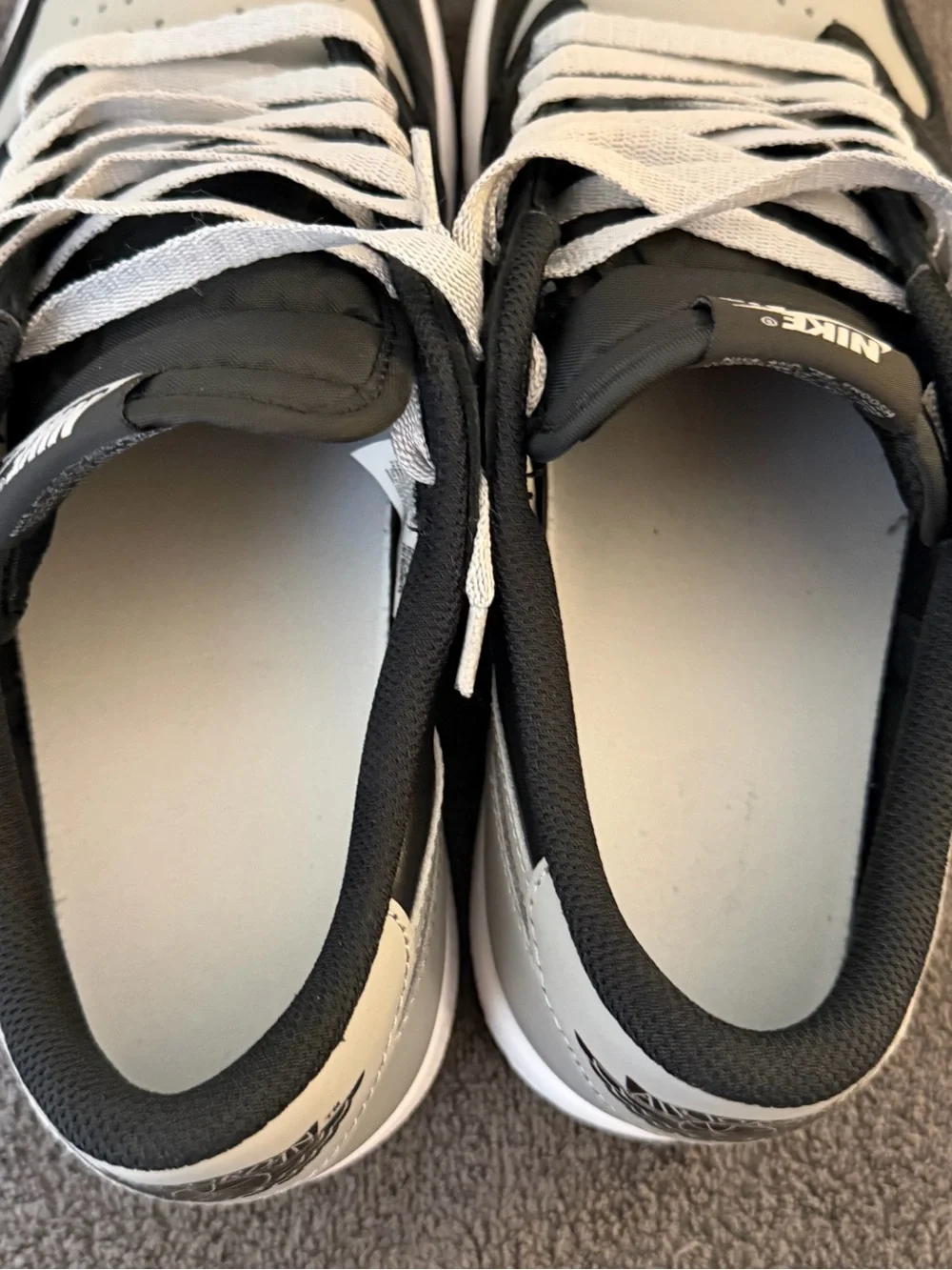 Nike Air Jordan 1 “low”. Men’s size 10 1/2 in “Shadow Grey” colorway.